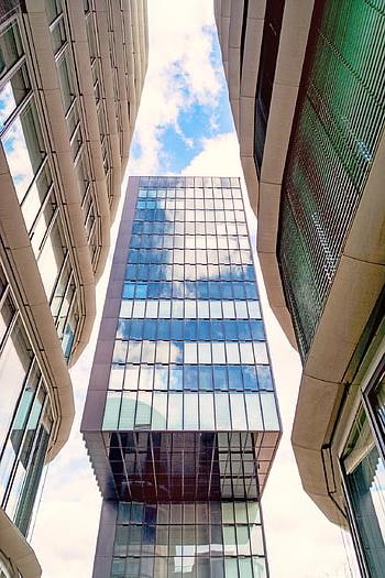 media Harbour, dusseldorf, architecture, building, modern, city, skyscraper, facade, television Tower, gehry, germany