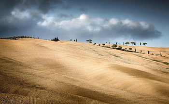 kullar, plöjda fält, kreta senesi, siena, Italien, tuscany, natur, Land, himmel, Val d'Orcia, landskap