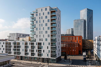 malmö žít, architektura, mrak, budova, věž, mrakodrap, město, panoráma města, centrum, mezník, okno