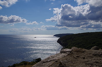 bornholm, γκρεμός, åkirkeby, σχισμένο άκρο, Βαλτική θάλασσα