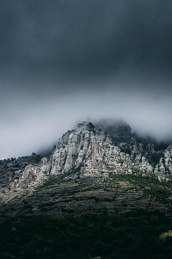 bergen, wolken, weer, storm, natuur, landschap, buitenshuis, reizen, reis, avontuur, hemel