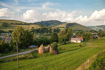 carpathians, ukraine, mountains, nature, landscape, village, countryside, rustic