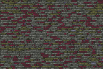 Cod JavaScript, Fotografia completă, model abstract, vedere vibrantă, cod detaliat, Vizualizări tehnologice, Programare vizualuri, ecranul de afișare, Sintaxa codului, tech fundal, limbaj de programare