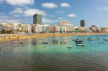 las Palmas, gran Canaria, canary Islands, spain, sea, beach, tourism, city, a Ship, architecture, holiday