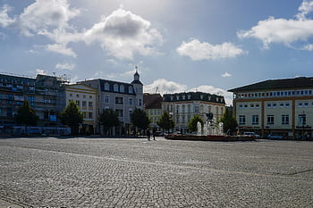 Anklam, hanseatic város, mecklenburg-nyugati pomeránia, történelmi, történelmi központ, piactér, Németország, templom, középkorú, házak, városnézés