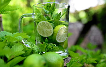 máta, máta peprná, detox, detoxikační voda, voda, Limetka, zdraví, bylinné rostliny, napít se, Příroda, léčivé rostliny