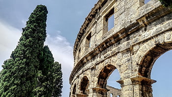 anfiteatro, colosseo, monumento, costruzione, architettura, antico, storico, gladiatori, cultura, Italia, Roma