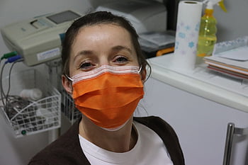 zdravotní sestřička, maska, lékařský, zdraví, hygiena, chirurgická maska, covid-19, koronavirus, ochranný, pandemie, epidemie
