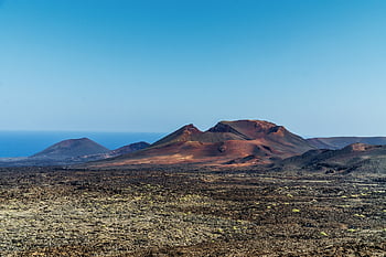 lanzarote, sopka, oheň, láva, peklo, horký, magma, kouř, teplo, krajina, exploze