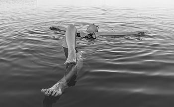 donna, galleggiante, giovane, mar Morto, ragazza, acqua, femmina, persona, rilassamento, divertimento, armonia