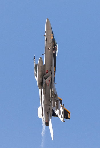 US Navy fighter jet, vertical climb, clear sky, Nellis Air Force Base, Nevada, military airplane, fighter aircraft, air show, aviation, military aviation, navy jet