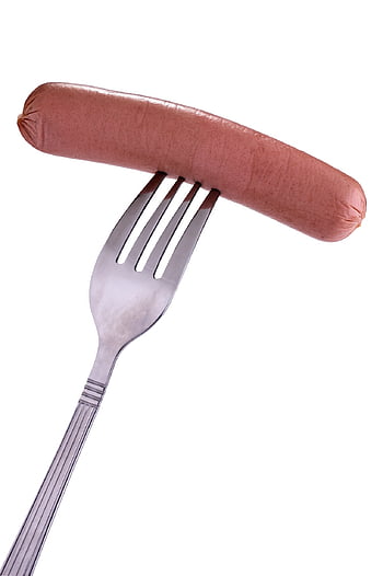 소시지, 식욕을 돋우는, 요리 한, 요리, 요리의, 주방용 칼, 식품, 포크, 찔려 죽은, 고기, 준비된