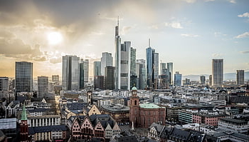 frankfurt, frankfurt am hlavní německo, mrakodrapy, panoráma, Německo, město, finanční centrum, budova, architektura, cestovní ruch