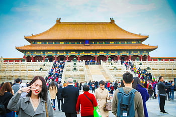 Forbidden City, Beijing, UNESCO World Heritage Site, tourists, exploration, iconic landmark, Chinese architecture, travel destination, cultural site, ancient palace, historic site