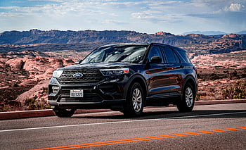 black suv, σταθμευμένο, γραφικό δρόμο, θέα στο βουνό, συννεφιασμένος ουρανός, ford εξερευνητής, έρημο τοπίο, άκρη του δρόμου, υπαίθρια περιπέτεια, όχημα, ταξιδιωτική φωτογραφία