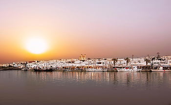 boats, nature, port, village, sea, island, monuments, architecture, travel, sky, landscape
