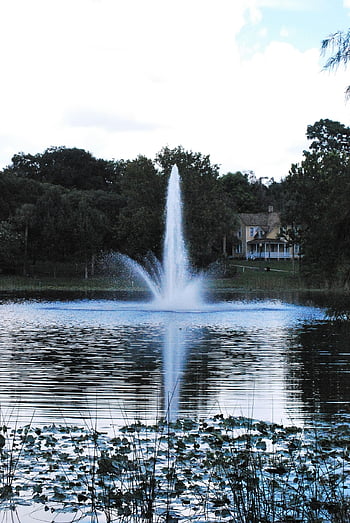 voda, park, fontána, zahrada, Příroda, městský park, krajina, splash