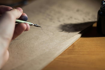 plnicí pero, vinobraní papír, kaligrafie, rukopis, detail, umění, PEN NIB, Proces psaní, Vintage psaní, umělecký výraz