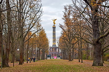 siegessäule،  عمود النصر،  منتزه،  نصب تذكاري،  معلم معروف،  تمثال،  الفيكتوري،  تاريخي،  جذب سياحى،  الخريف،  خريف