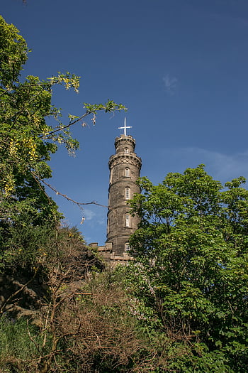 nelsonův památník, památník, Nelson, nelson památník edinburgh, Edinburgh, Skotsko, skotský, britský, Velká Británie, Spojené království, Calton kopec