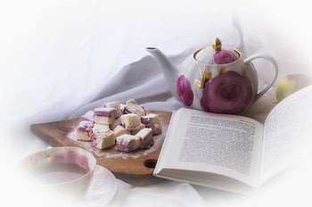 tè, cibo, marshmallow, dolcezza, marshmallows, tazza, bere, prima colazione, cucina, nutrizione, tazza di tè