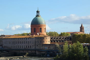 chapel, dome, architecture, religion, catholic, catholicism, building, bricks, mill, river, old