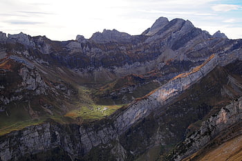 Svizzera, Alpstein, montagna, paesaggio, natura, appenzell, alpino, vecchio uomo, Meglisalp