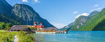 königssee, bartholomä St, boathouse, jetty, mooring, shipping, lake, mountains, water, tourism, bavaria