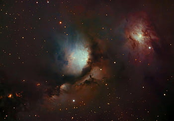 Fotografie de telescop, Nebula de reflecție, NGC 2068, orion nebuloasă, în adâncul spațiului, Frumusețe fascinantă, Fotografie captivantă, stele, nebuloasă, fotografie spațială, astronomie