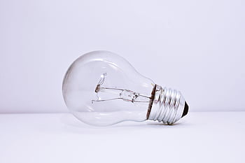 jasná žárovka, žárovka, bílé pozadí, minimalismus, jednoduchý design, čiré sklo, vlákno, osvětlení, energie