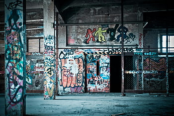 graffiti, graffiti colorate, clădire abandonată, urban art street, Cultura artei stradale, perete arta, arta urbană, Structura abandonată, graffiti art, artă colorată, cultura urbană