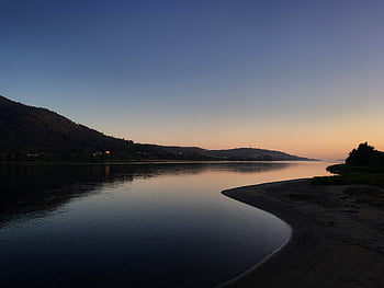 water, sunset, sky, lake, landscape, sunrise, clouds, sea, nature, reflection, sun