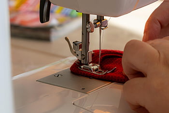 sew, handwork, sewing Machine, needle, craft, material, thread, close Up
