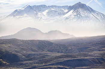 gunung, negara bagian washington, mount saint helens, alam, pemandangan, hijau abadi, Amerika Serikat, kabut, salju, hiking, barat
