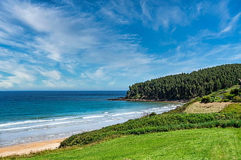 nature, beach, outdoors, exploration, sea, ocean, landscape, sky, clouds, asturias, travel