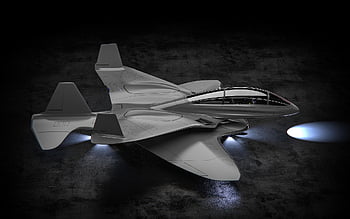 fly, 3d gengivet, 3d rendering, Jet, flyvningen, Futuristisk fly, aeronautisk, innovation, SpaceX, NASA, Kamp fly