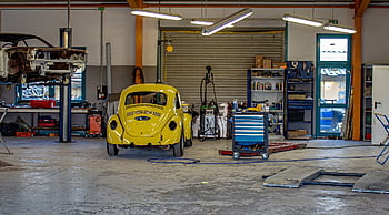 vw, volkswagen, beetle, retro, classic, antique Car, vehicle, car, automobile, car Wallpapers, garage