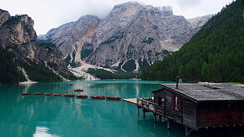 dolomity, pragser wildsee, Jezero Prags, jezero braies, jezero, Příroda, krajina, Itálie, lagodibraies