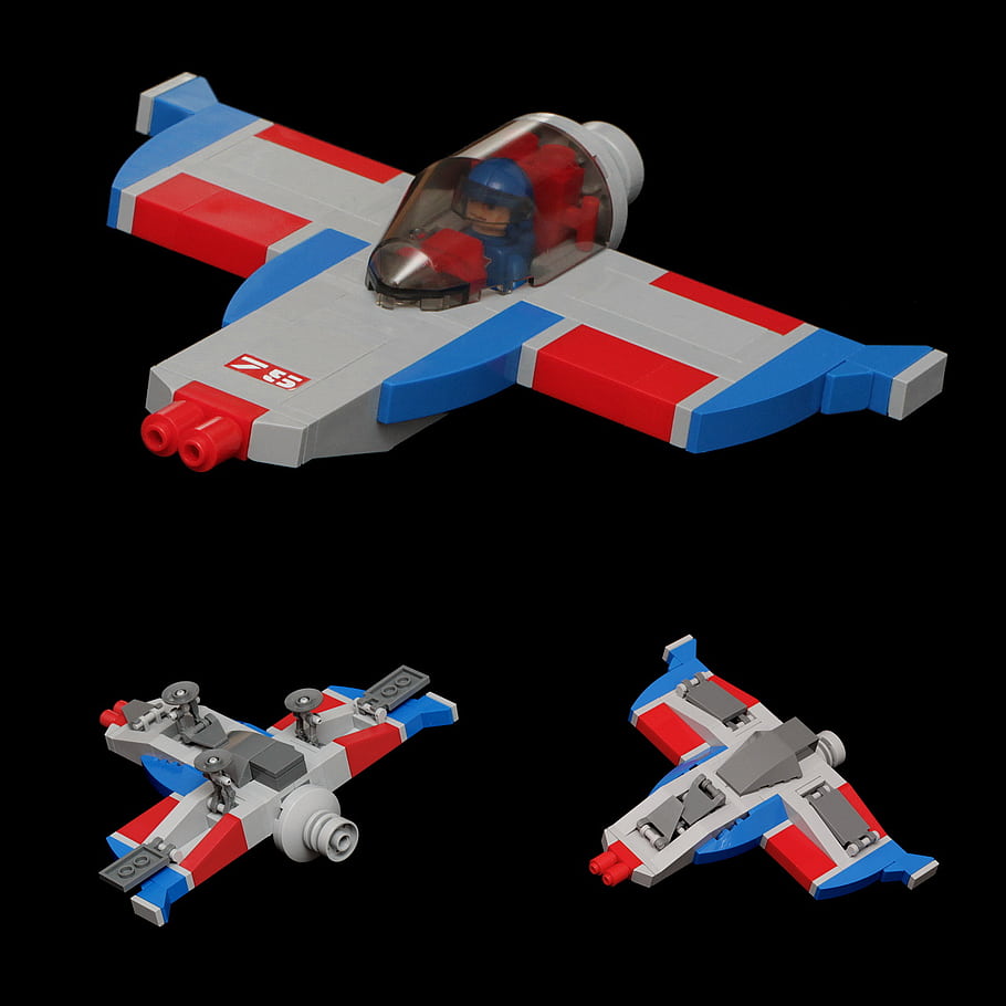 Lego, F-9 Flatbed, Starfighter, spazio, 75 ° squadrone, asdf, Sistema Altair, Forze di difesa, Ritratto di atterraggio, Canone 100mm, moc