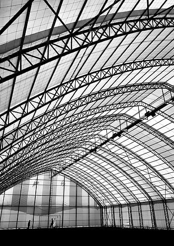 stadión, krocan, architektura, Černý a bílý, prázdný, b w