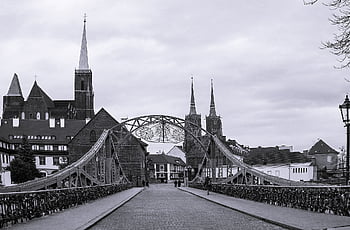 město, wroclaw, architektura, Polsko, památník, staré Město, cestovní ruch, Pohled, katedrála, voda, Příroda