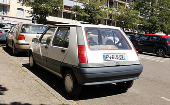 ルノー、 スーパー、 5、 1988年、 車、 シャロン、 シュール、 正気、 ビンテージ、 車両、 ライセンス