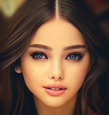 wanita, indah, potret, lukisan, seni, karya seni, keindahan, model, pesona