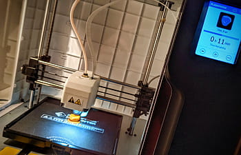 3D printing, Flashforge, Adventurer 3, printer, printing process, technology, object creation, digital fabrication, plastic filament, build plate, display screen