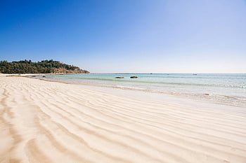 strand, ocean, klart vand, blødt sand, myanmar, rolig udsigt, Tranquil Beach, krop af vand, brune sand, kystlandskab, natur