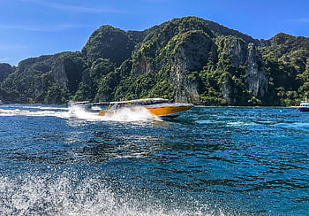 thailand, water, summer, nature, sky, figure, landscape, travel, sea, the Sun, green