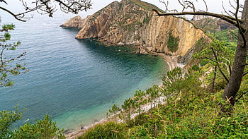 pláž, pobřeží, útes, moře, oceán, voda, pobřežní čára, scenérie, Příroda, playa del silencio, asturie