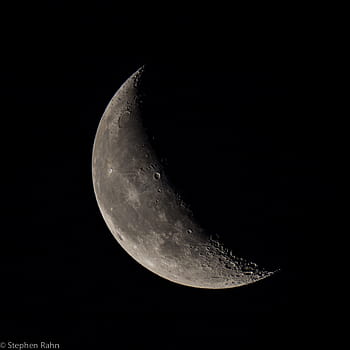 moon, waning crescent, 30 percent full, 24 days old, 234450 miles away, 2014, 60Da, 150 600mm, night sky, celestial body, lunar phase