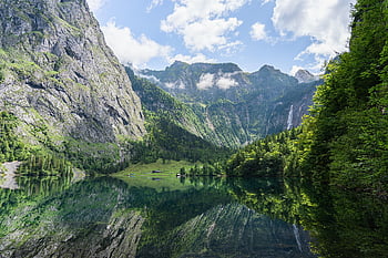 lake, mountains, upper Lake, königssee, reflection, nature, landscape, alps, mountain Landscape, upper Bavaria, bavaria