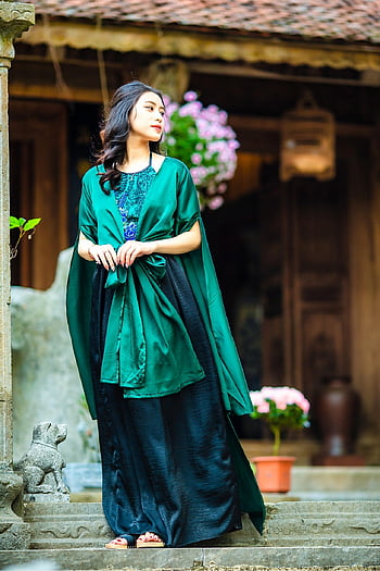 woman, model, vietnamese Traditional Dress, vietnamese Antique Dress, antique House, fashion, vietnamese, asian Girl, blue Shirt, beautiful Girl, vietnamese Girl